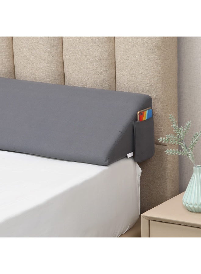 NIBEMINENT وسادة سرير ملكية لسد الفجوة بين السرير واللوح الخلفي / سد الفجوة بين السرير / وسادة مرتبة لسد الفجوة من 0-6 بوصة بين اللوح الخلفي والمرتبة - Image 2