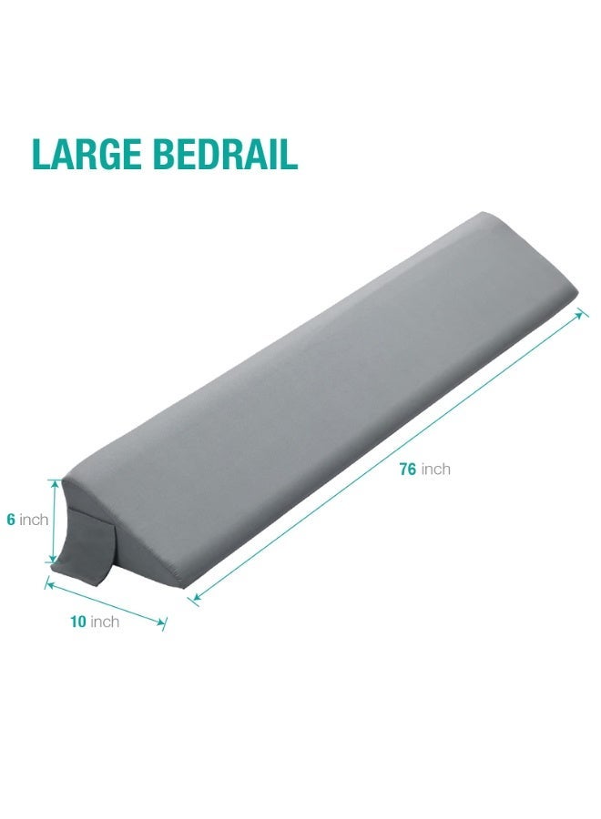 NIBEMINENT وسادة سرير ملكية لسد الفجوة بين السرير واللوح الخلفي / سد الفجوة بين السرير / وسادة مرتبة لسد الفجوة من 0-6 بوصة بين اللوح الخلفي والمرتبة - Image 4