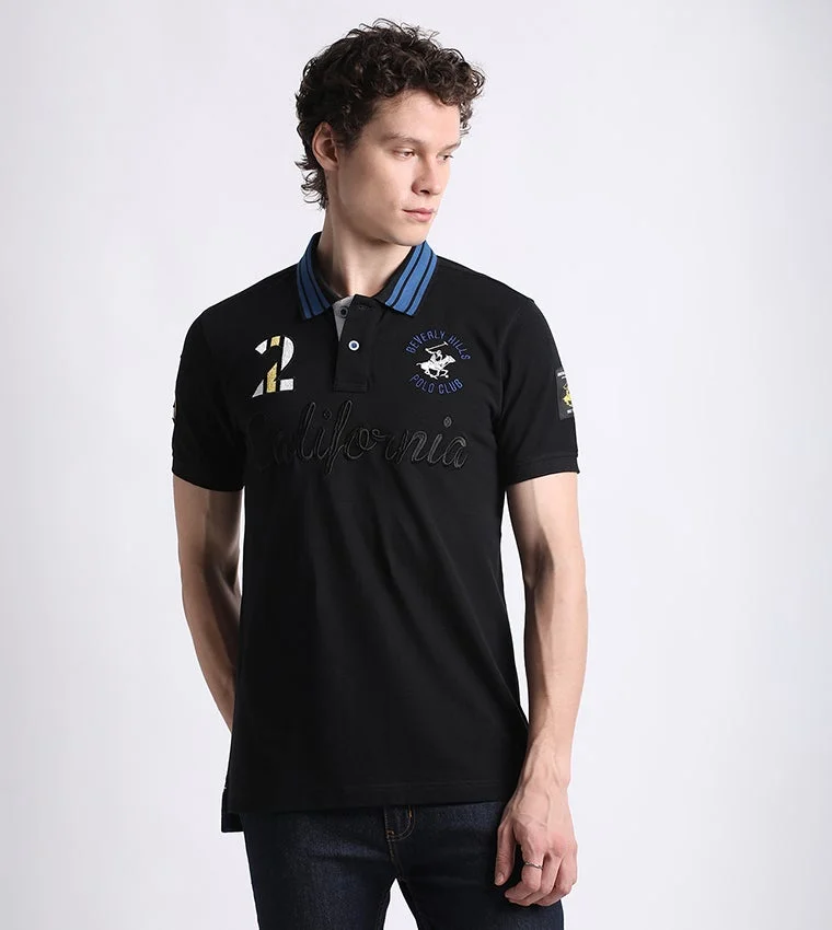 Beverly Hills Polo Club Embroidered Short Sleeves Polo T-Shirt