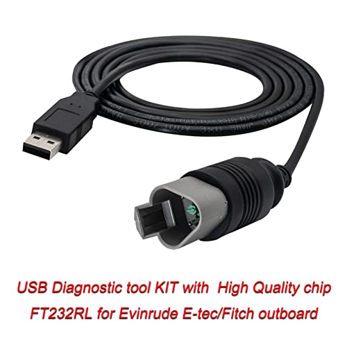 Ytpoools Diagnostic Tool Scanner KIT with Chip FT232RL Compatible with All Models Evinrude E-TEC, FICHT, DI 1999-2020, G2 Outboard Boat Marine Engines, Ytpoools - Image 4