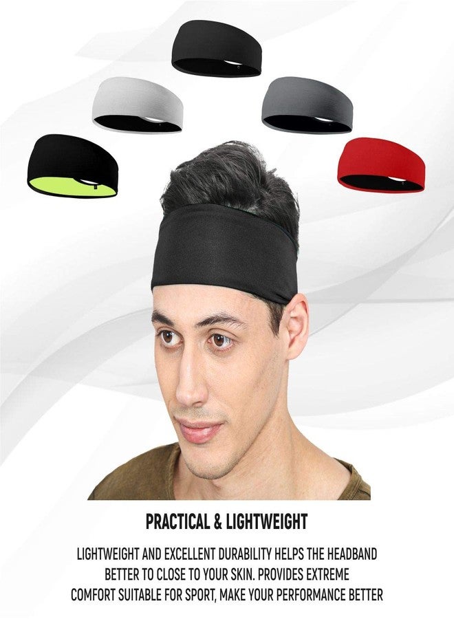BISMAADH Double Sided Reversible Unisex Headband - Dark Grey - Image 2