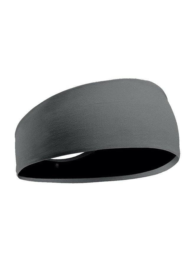BISMAADH Double Sided Reversible Unisex Headband - Dark Grey - Image 1