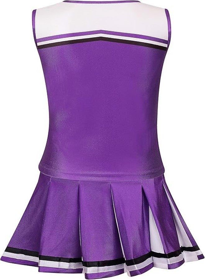 TOONRAIN Complete purple 5-Piece Cheerleading Kit for Kids - Soft, Breathable, and Comfortable - Image 2