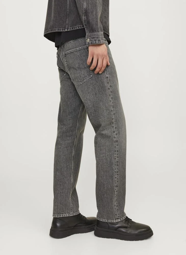 JACK & JONES Jjichris Jjoriginal Sbd 444 Mid Wash Stright Fit Jeans