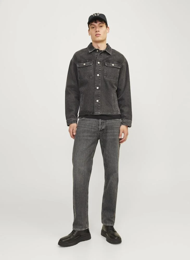 JACK & JONES Jjichris Jjoriginal Sbd 444 Mid Wash Stright Fit Jeans