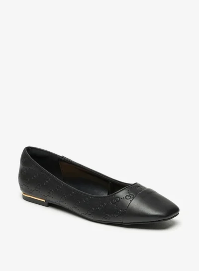 سيليست Women's Textured Slip-On Square Toe Ballerinas Shoes