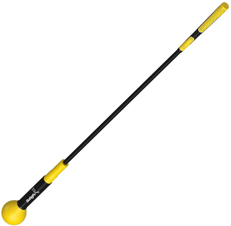 Balight Golf Swing Trainer Aid and Correction for Strength Grip Tempo & Flexibility Training Suit for Indoor Practice Chipping Hitting Golf Accessories (48 Inches, Yellow) - Image 1