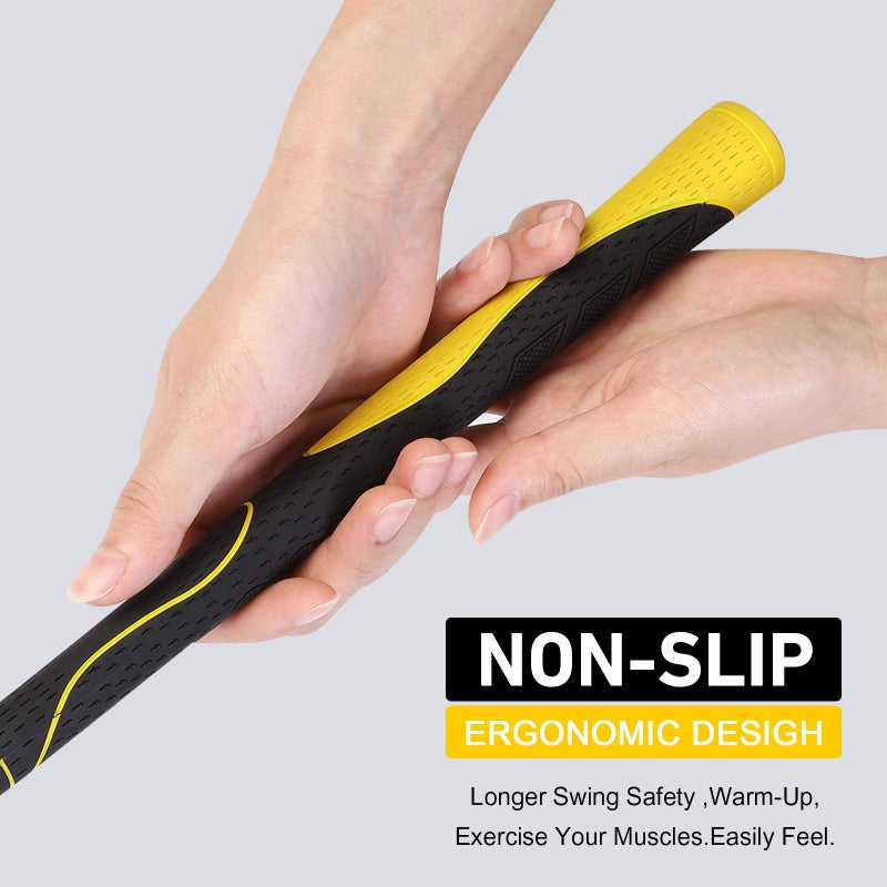 Balight Golf Swing Trainer Aid and Correction for Strength Grip Tempo & Flexibility Training Suit for Indoor Practice Chipping Hitting Golf Accessories (48 Inches, Yellow) - Image 3