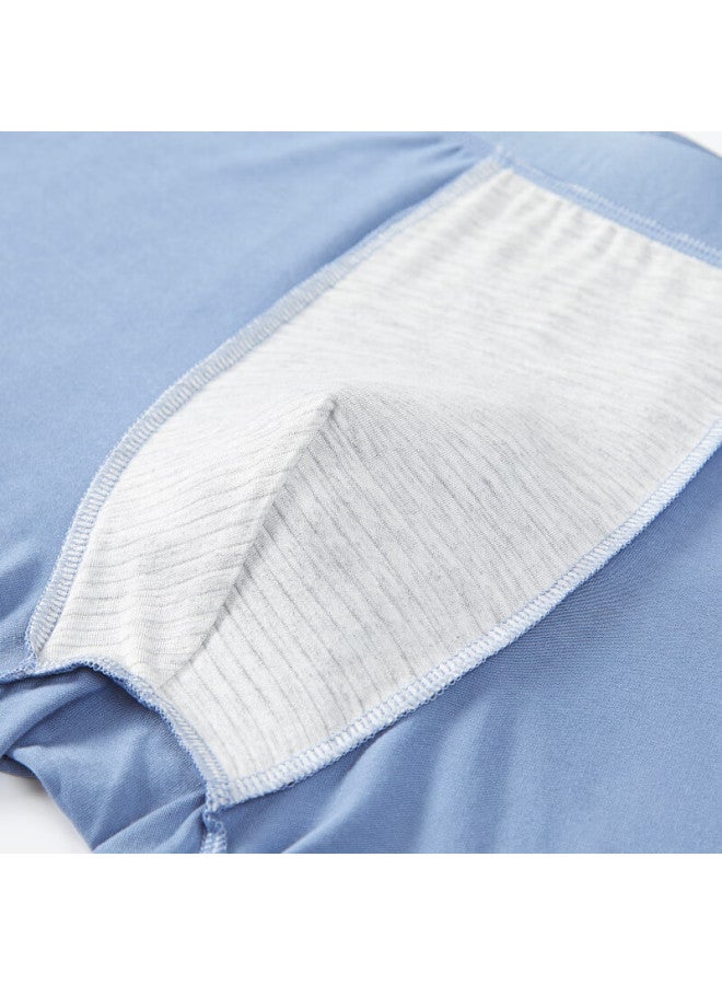 Yangxin Men's Breathable Antibacterial Anti-static Comfort Seamless Boxer Briefs 4-pack