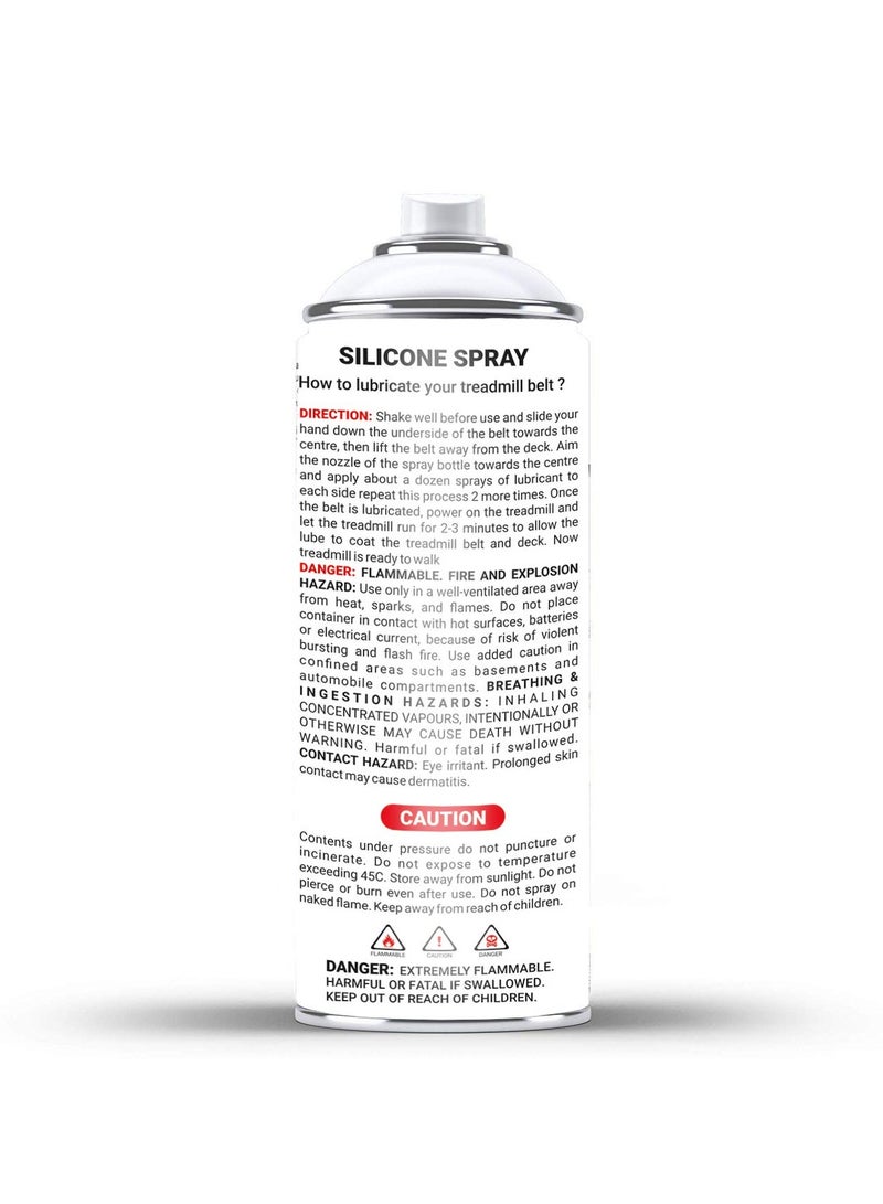 Powermax Fitnessâ® Pms-500S Multi-Purpose 100% Pure Silicone Treadmill Spray Lubricant Oil, Full Belt Width Lubrication, No Odor & No Propellants, Nozzle Cap For Easy Application For All Treadmills - Image 5