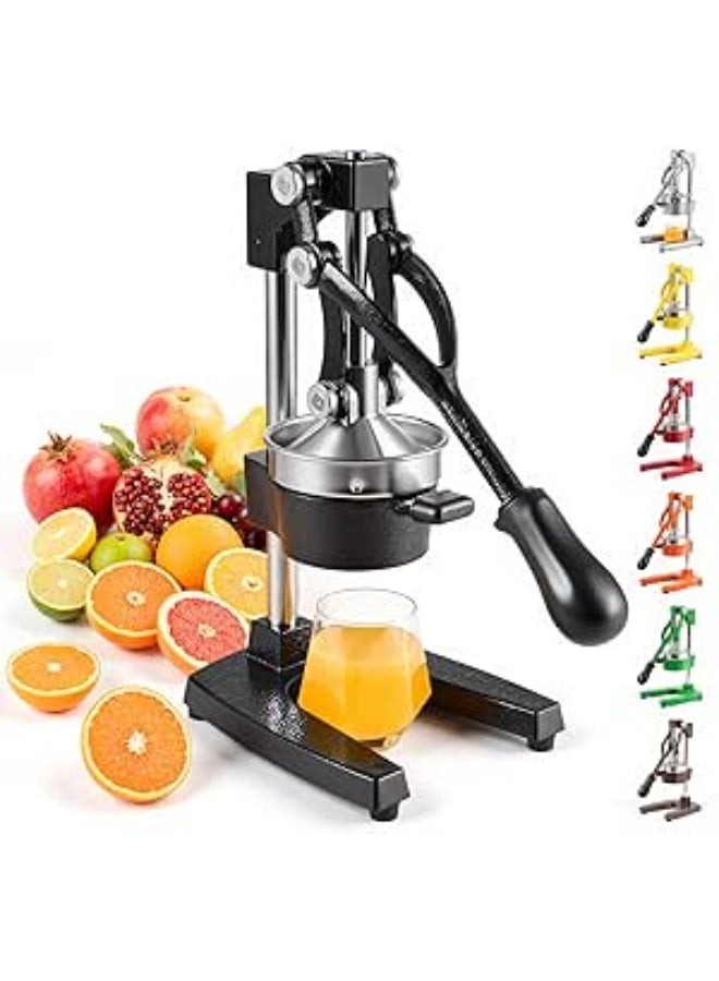 Professional Manual Citrus Juicer – Heavy-Duty Metal Hand Press for Lemon, Lime, Orange, Grapefruit & Pomegranate, Seedless Fresh Juice Extractor for Home & Commercial Use - Image 2