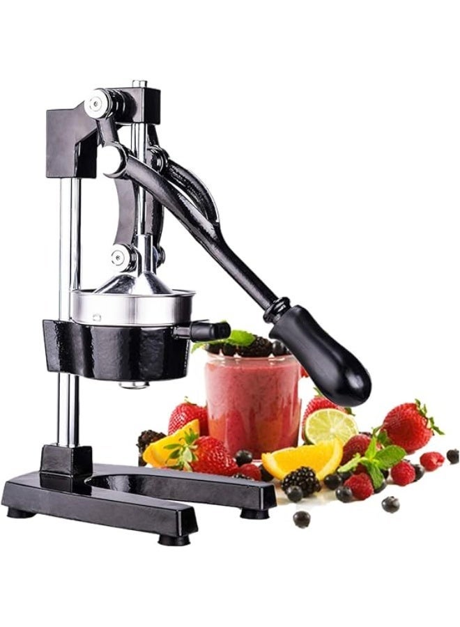 Professional Manual Citrus Juicer – Heavy-Duty Metal Hand Press for Lemon, Lime, Orange, Grapefruit & Pomegranate, Seedless Fresh Juice Extractor for Home & Commercial Use - Image 1