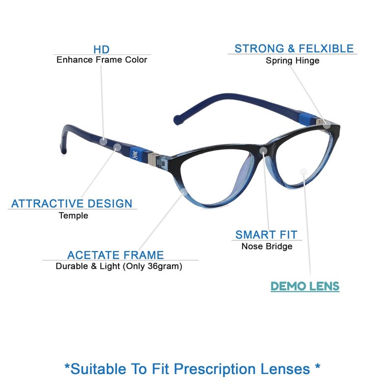 Vast Junior For Kids Age 6-10 yrs Eyeglasses For Eye Protection | Round - Image 4