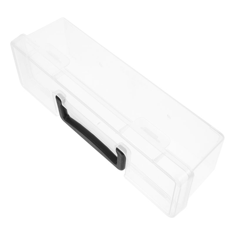 Small Parts Organizer Case with Transparent Lid Portable Tool Box for Mini Tool Box for Crafts and Stationery Storage Washi Tape Organizer 30.00X9.70X8.60cm - Image 1
