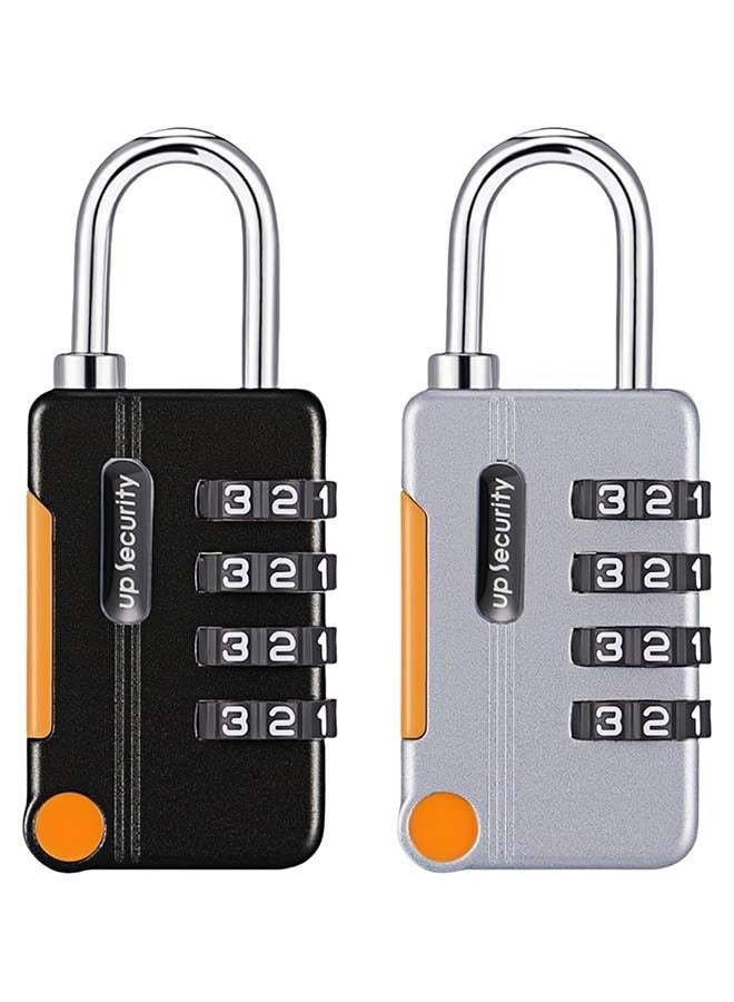 YIM-VIBEHAUS 2 Pieces Combination Padlock, Waterproof Luggage Lock for School Gym Locker, Gate, Shed, Resettable 4 Digit Code Security Combination Lock for Travel Suitcase Luggage - Image 1