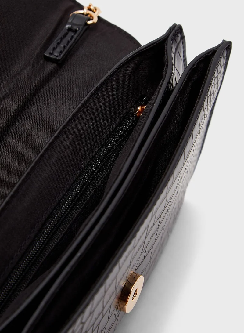 DOROTHY PERKINS Croc Buckle Crossbody