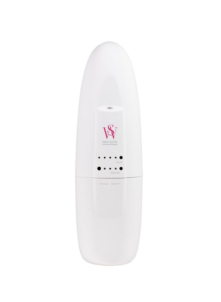 West Story Mini Electric Diffuser Covers 50 to 100 cubic meters Suitable for small spaces, 100ml essential oil bottle, nano technology scent diffuser, easy control via Bluetooth to adjust the aroma intensity, operating hours and operating days, there is a child safety lock, spreads the scent evenly in the place, can be wall mounted