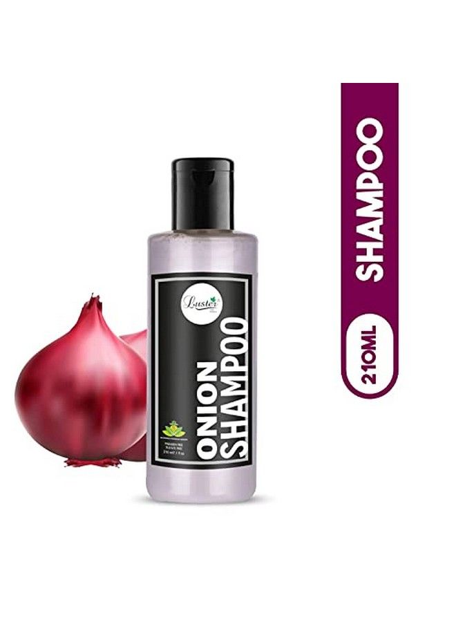 LUSTER Onion Oil Shampoo | Enriched With Organic Extracts | Shampoo For Hair Growth & Repair | For Dry And Frizzy Hair | For Women & Men (Sulphate & Paraben Free) 210 Ml - Image 3