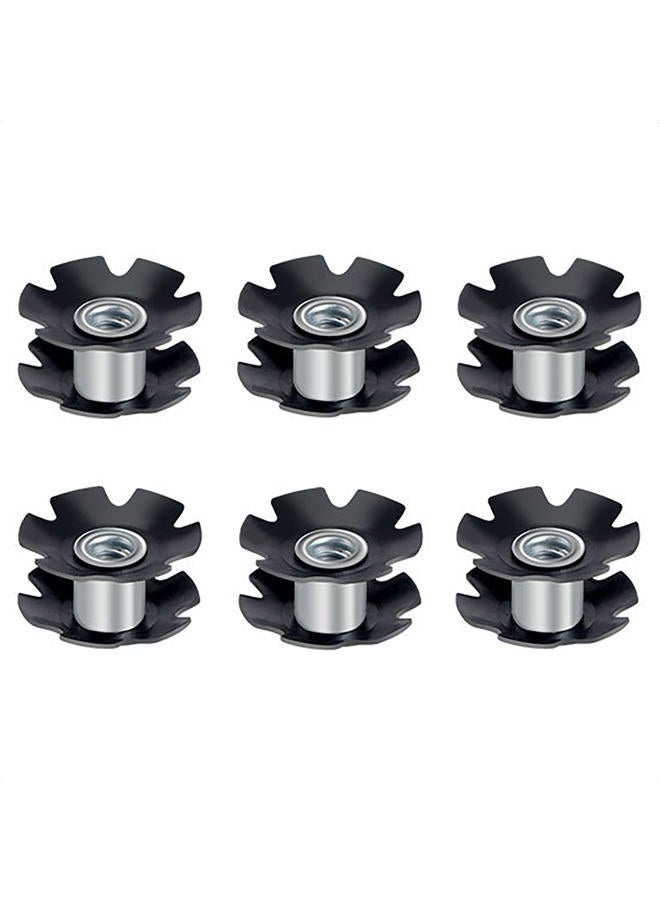 KIEVODE 6 PCS Bike Headset Star Nut - Universal Accessories for Forks 1-1/8 Inch 28.6mm for Mountain Bicycle Road Bicycle MTB - Image 1