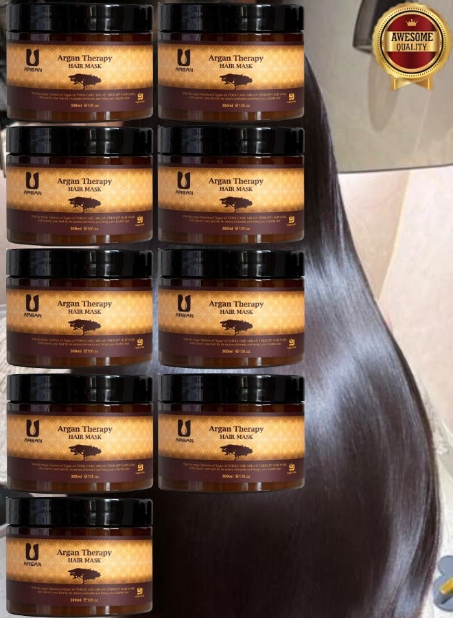 Argan 9 Pieces Argan Therapy Hair Mask 300ml  - Image 1
