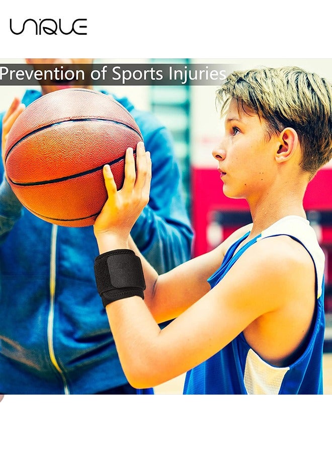 Unique 2 Pieces Wrist Brace Adjustable Wrist Support Wrist Straps for Fitness Weightlifting, Tendonitis, Carpal Tunnel Arthritis, Wrist Wraps Wrist Pain Relief Highly Elastic (Black) - Image 4