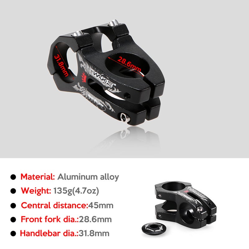 WAKE Cycling Clamp Stem 31.8MM MTB Road Bike 9.5cm - Image 3