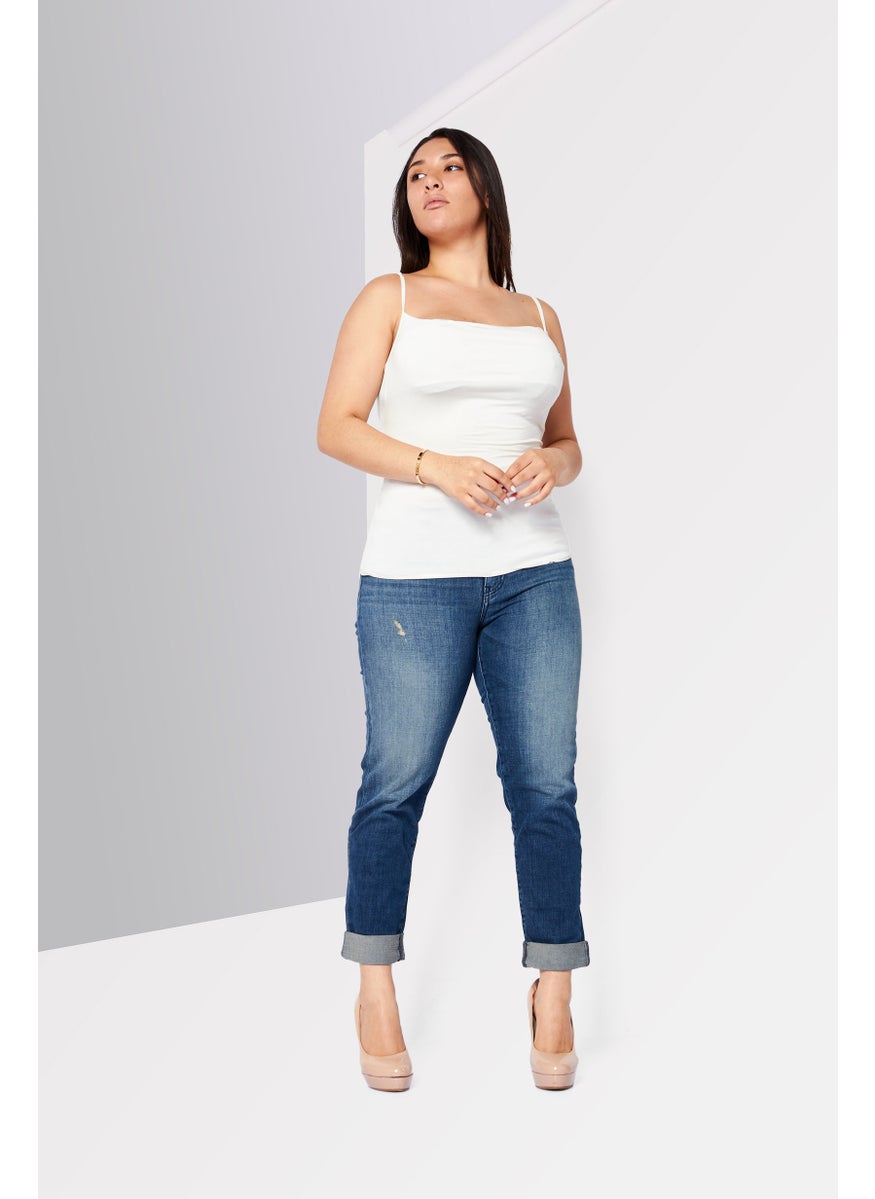 DIESEL - Women Square Neck Sleeveless Brand Logo T-Menty Top, White - Image 1