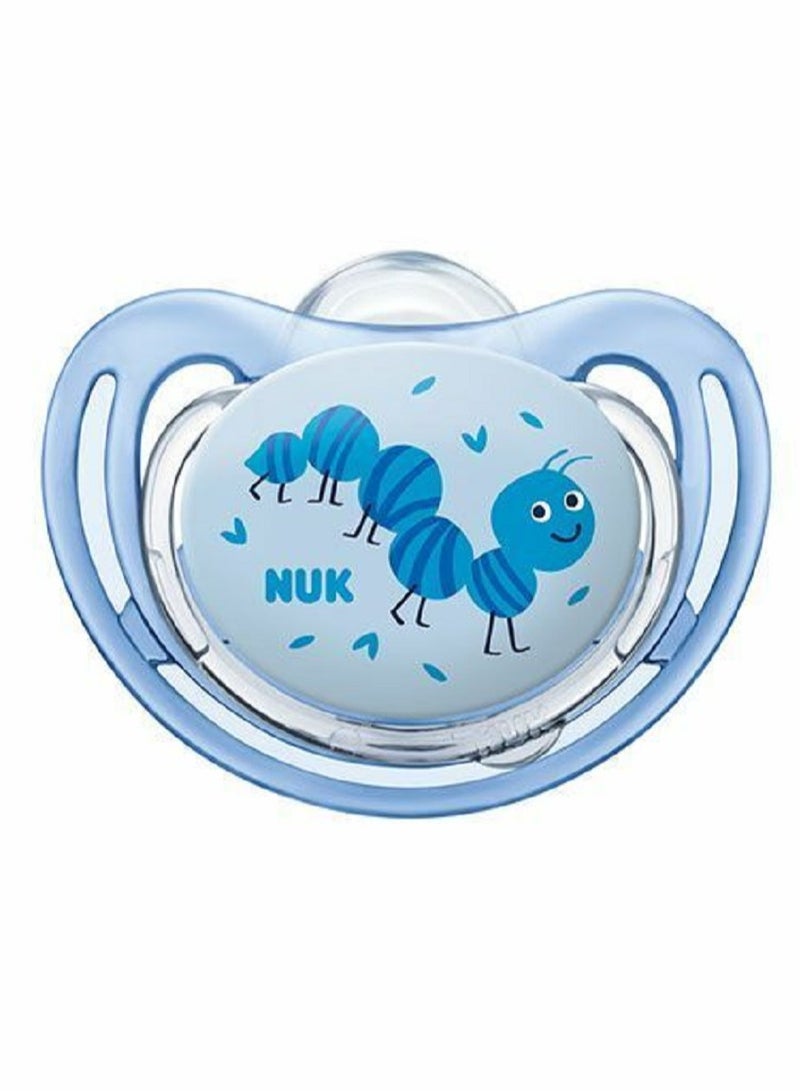 NUK Nuk Silicone Soother Caterpillar Freestyle Classic 6-18m Pack of 1 - Image 1
