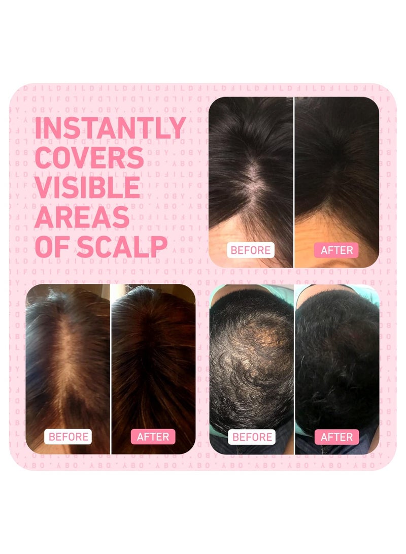 Boldify Hairline Root Touchup Powder For Instant Coverage – Conceals Thinning Edges And Gray Roots, Sweat And Rain Resistant, Dermatologist-Approved Scalp Safe Formula, Black (4G) - Image 2