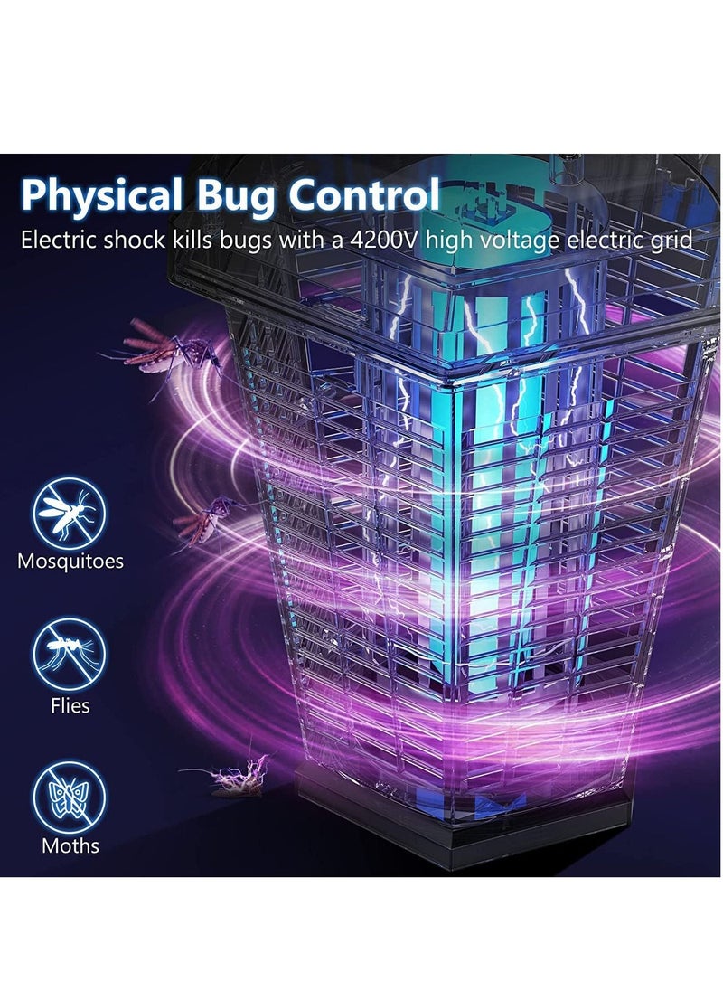 Gonice - Outdoor Bug Zapper, Mosquito Killer lamp 30W Powerful Insect killer Mosquito Trap Fly Killer, Flies Waterproof Garden Backyard Patio Large Home (20W Automatic) - Image 1
