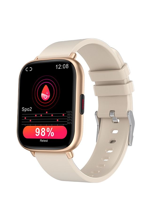 JOYFOCUS Q9 Pro GT2 Smartwatch Comprehensive Health Monitoring, Bluetooth Calling, GPS Positioning, 1.85 Inch TFT High-definition Screen Watch-Beige Gold - Image 4