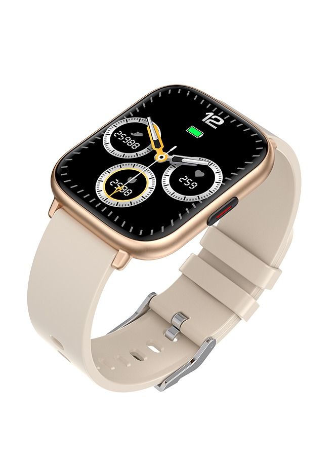 JOYFOCUS Q9 Pro GT2 Smartwatch Comprehensive Health Monitoring, Bluetooth Calling, GPS Positioning, 1.85 Inch TFT High-definition Screen Watch-Beige Gold - Image 3