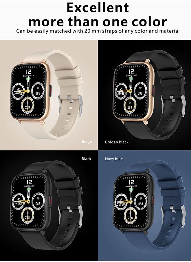 JOYFOCUS - Q9 pro GT2 Bluetooth Smartwatch HD Beige Gold - Image 1