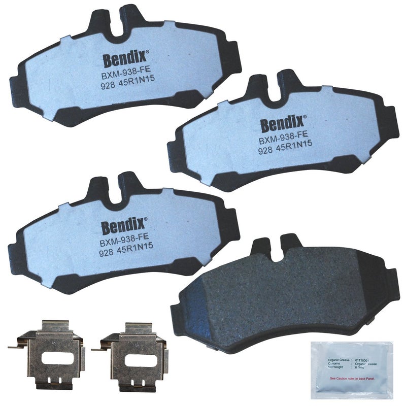 Bendix Fleet Metlok MKD928FM Semi-Metallic Rear Brake Pads for Select Models Dodge Sprinter 2500, 3500, Freightliner Mercedes-Benz G55 AMG, G500, G550 - Image 5