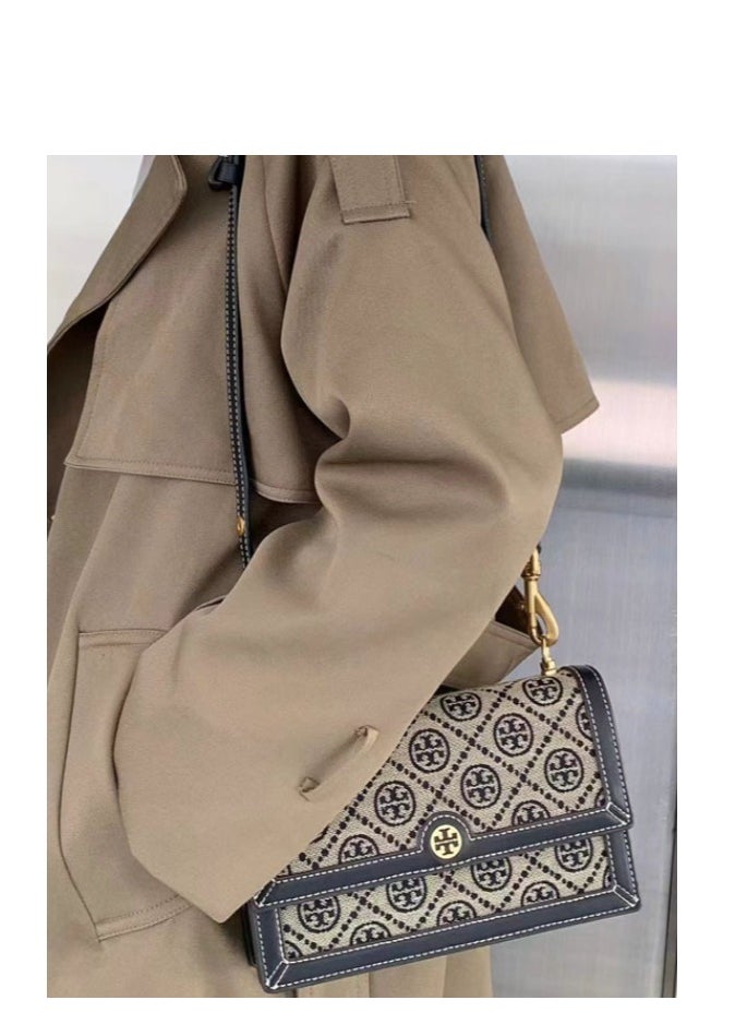 TB - Bag Presbyopia Accordion Bag Underarm Bag Wide Shoulder Strap Shoulder Bag Crossbody Bag Women’s Fashion Versatile Style 23*15*9CM - Image 1