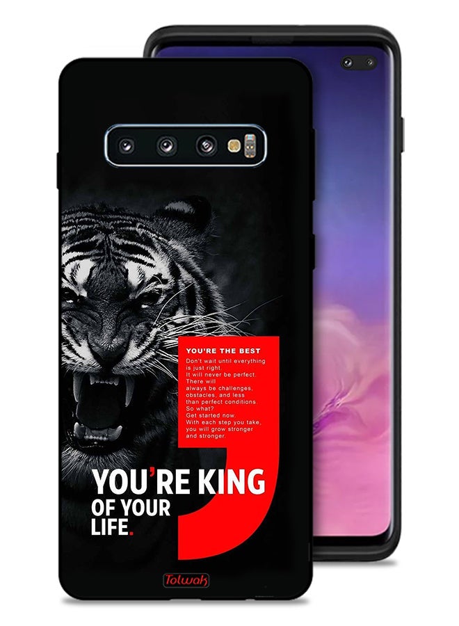 Tolwak Samsung Galaxy S10 Plus Protective Case Cover You Are King Of Your Life - Image 1