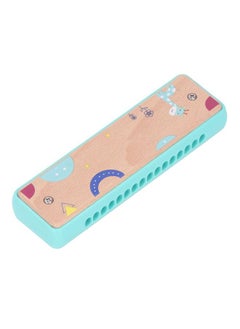 Thoraya Kids 16 Hole Wooden Harmonica Music Education Harmonicas Musical Instrument for Beginners Blue  - Image 4