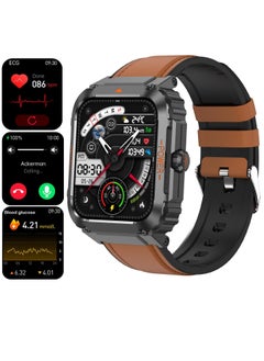 Blood Sugar Monitor Smart Watch: Blood Glucose ECG HRV Heart Rate Blood Oxygen Blood Pressure Fitness Tracker Watch for Elderly Men Women - 1.92" Bluetooth Call Sports Smartwatch for Android Iphone