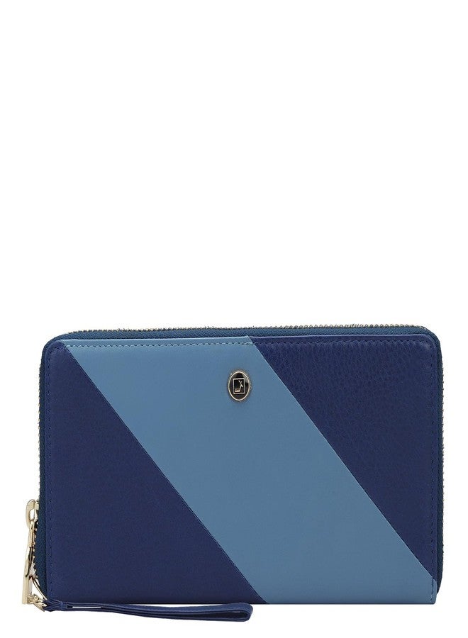 Da Milano Leather Wallet for Women - Blue (10190OL) - Image 1