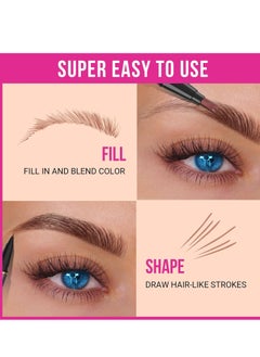 iMethod iMethod Microblading Eyebrow Pencil - Brow Pencil 2-in-1 Dual-Ended Eyebrow Pen with 3-Prong Micro-Fork-Tip Applicator and Precise Brush-Tip Creates Natural-Looking Brows, Stay on All Day, Dark Brown  - Image 3