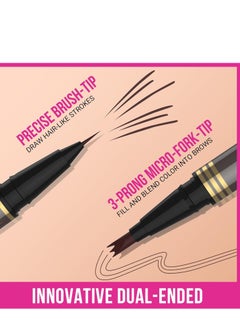iMethod iMethod Microblading Eyebrow Pencil - Brow Pencil 2-in-1 Dual-Ended Eyebrow Pen with 3-Prong Micro-Fork-Tip Applicator and Precise Brush-Tip Creates Natural-Looking Brows, Stay on All Day, Dark Brown  - Image 5