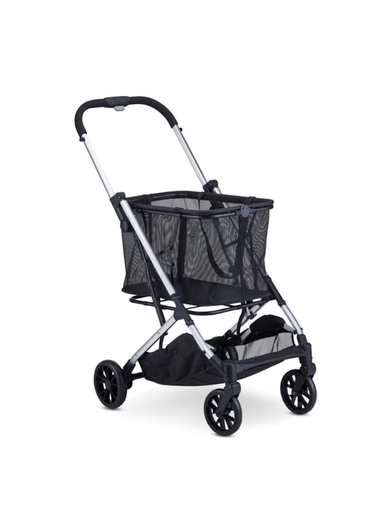 Joovy - Joovy Boot Shopping Cart Featuring 70 lbs Total Weight Capacity Stylish Removable Tote Swivel Tires for Easy Steering OneHanded Compact Fold and OneStep Parking Brake Silver Frame - Image 1