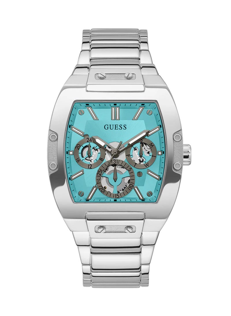 GUESS Men's Silver Tone Multi-function Stainless Steel Band Watch GW0456G4 - 41mm  - Image 1