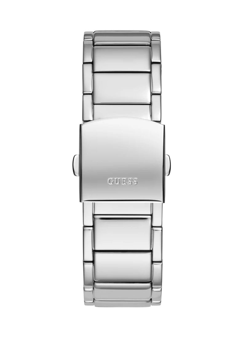 GUESS Men's Silver Tone Multi-function Stainless Steel Band Watch GW0456G4 - 41mm  - Image 3