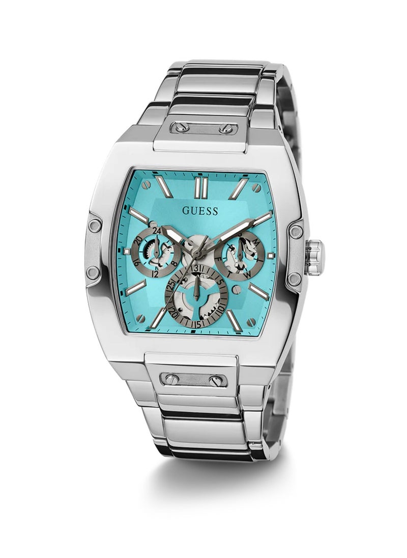 GUESS Men's Silver Tone Multi-function Stainless Steel Band Watch GW0456G4 - 41mm  - Image 5