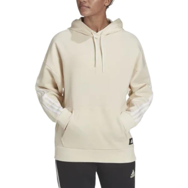 Adidas (WMNS) adidas Future Icon 3-Stripes Hoodies 'White' - Image 2