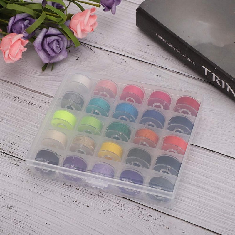 GLOGLOW Nan Sewing Spools, Plastic Transparent Bobbin Case, 36 Grids Accessories for Hand Sew Embroidery Projects At Home Sewing Machine and Its Accessories (Plastic 2) - Image 2