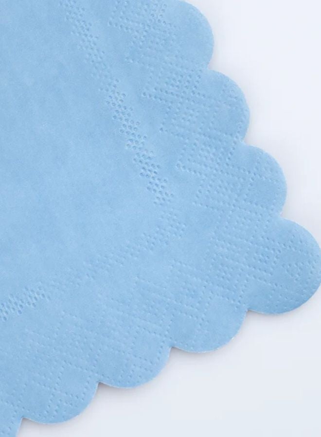Meri Meri Cornflower Blue Large Napkins - Image 3