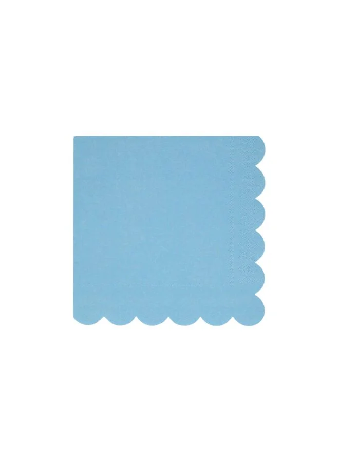 Meri Meri Cornflower Blue Large Napkins