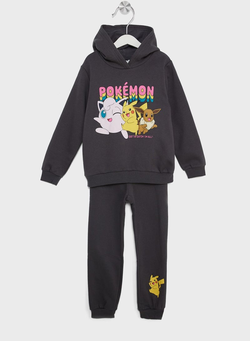 H&M Kids Printed Sweatshirt & Sweatpants Set - Image 1